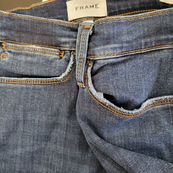 Frame Le High Skinny Jeans High Rise Dublin Wash Stretch Women 31 - Picture 13 of 13